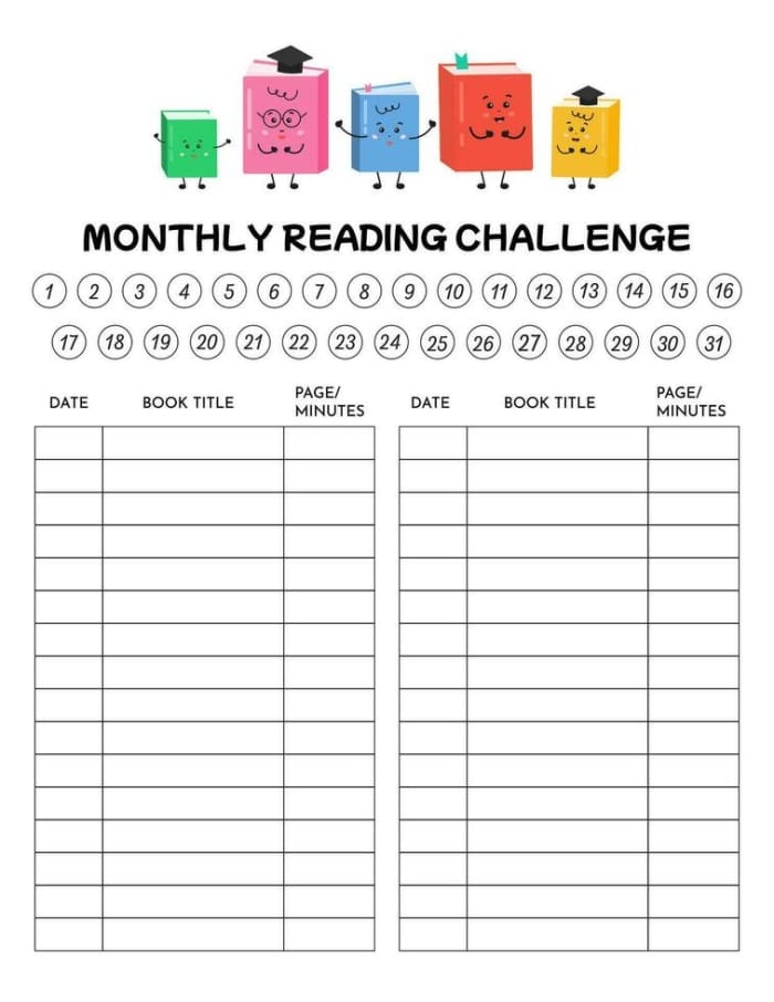 Engaging reading log to track weekly reading progress for young learners Weekly Reading Log worksheet for second graders focusing on subtraction skills
