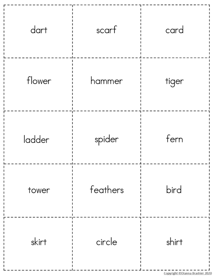 Division worksheet for Second Grade Worksheet featuring the Bossy R Sort for second graders to categorize words with the bossy R sound. Educational image illustrating a fun activity focused on the Bossy R sound for young learners.