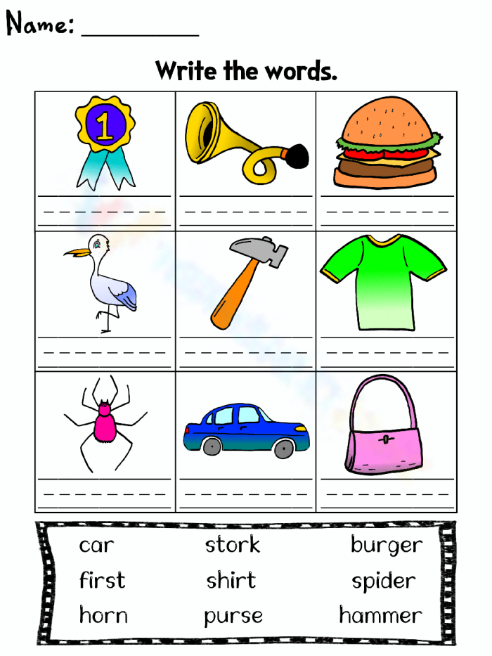 Bossy R Sort worksheet for second grade students focusing on word categorization Worksheet featuring the Bossy R Sort activity for second graders to classify words based on the bossy R sound