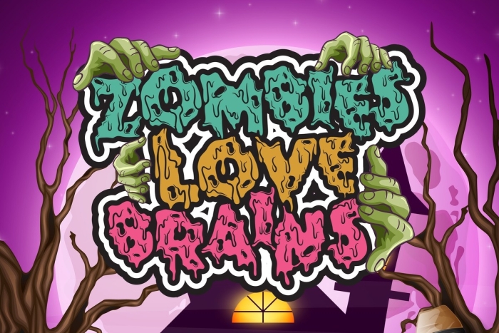 Zombie-themed science worksheet focusing on the human brain for fifth graders