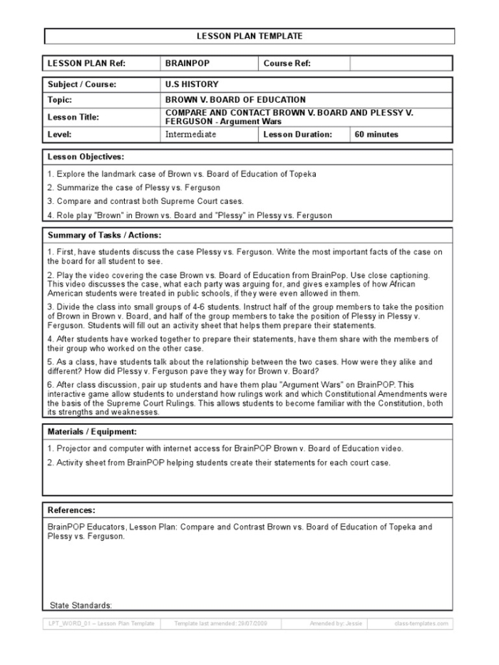 Brown vs. Board of Education worksheet for fourth graders highlighting the landmark decision and its aftermath. Educational resource illustrating the historical significance of the case for young learners.