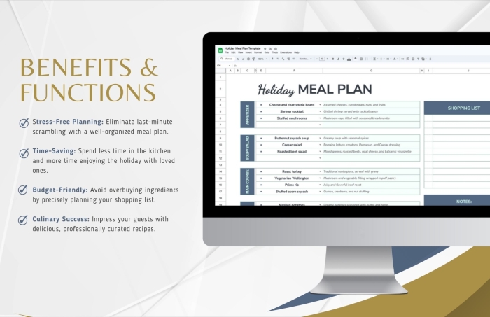 Budgeting for a Holiday Meal worksheet featuring a menu and festive food items for kids