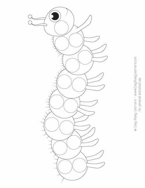 Colorful Bug Game Dot to Dot Counting worksheet for second graders