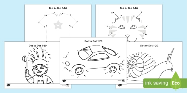 Colorful Bug Game worksheet for second graders featuring a dot to dot counting activity
