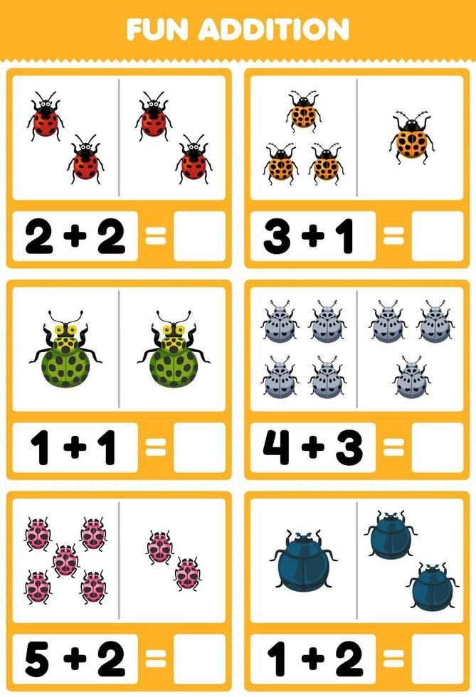 Bug Game Dot to Dot Counting worksheet for second grade math practice