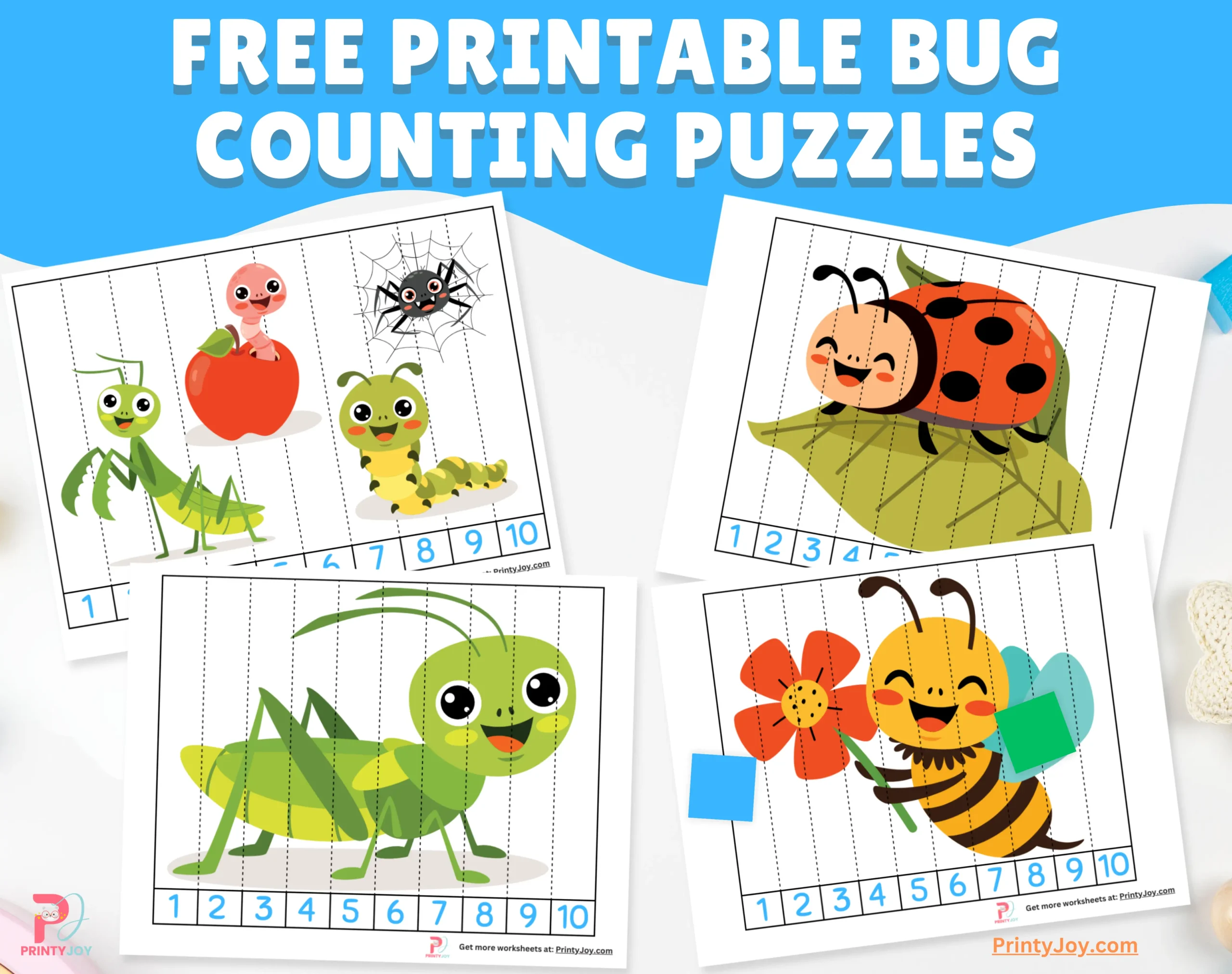 Second grade student connecting dots on a bug themed counting worksheet for division practice
