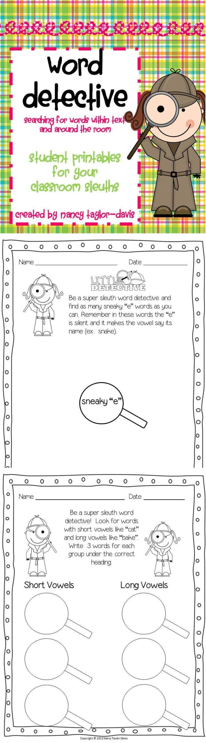 Be a Word Detective Worksheet 18 for Understanding Place Value Concepts Third grade place value worksheet showing word detective activity where students use context clues to determine word meanings