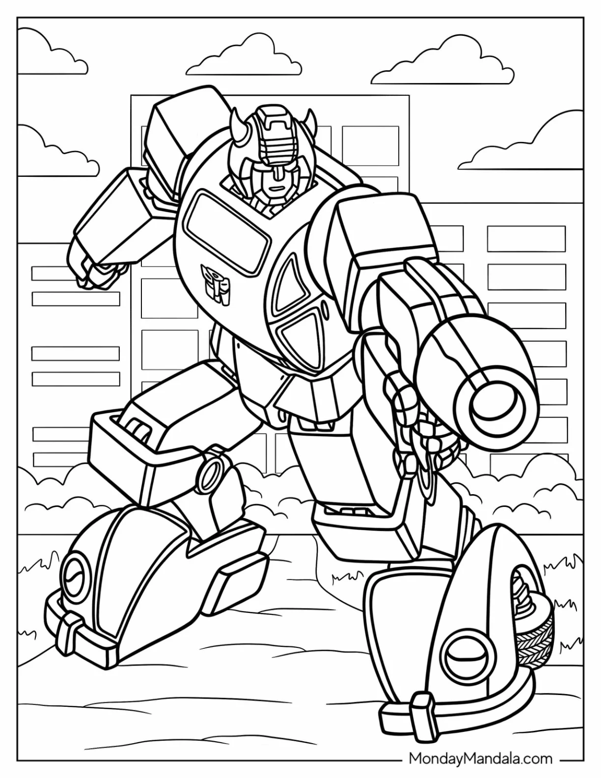 Fractions worksheet for Kindergarten Bumble Bee Coloring Page worksheet for Kindergarten