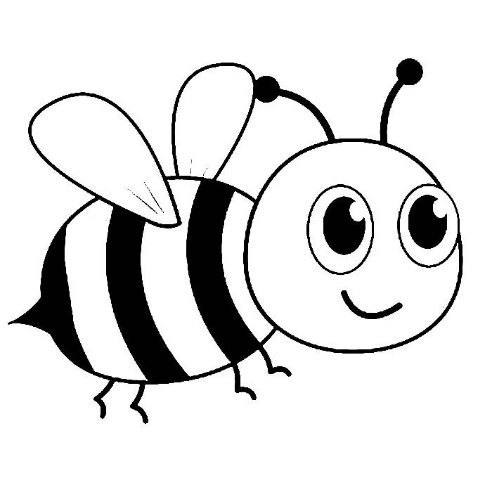 Kindergarten math activity featuring a friendly bee scene for coloring and fraction practice Bumble bee coloring page worksheet for kindergarten students learning about fractions