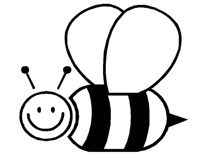 Kindergarten math worksheet featuring a bumble bee coloring activity 19 Bumble bee coloring page worksheet for kindergarteners learning fractions