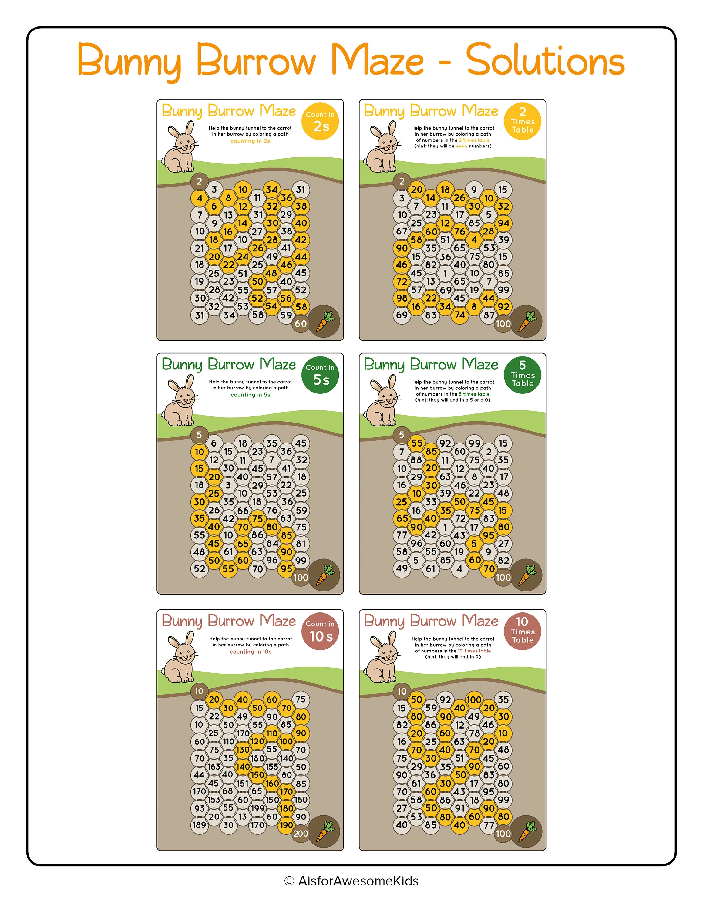 Spanish worksheet for Pre-K Cute Bunny Maze worksheet for Pre-K kids to enjoy during Easter. Fun Easter puzzle designed for learning in Spanish.