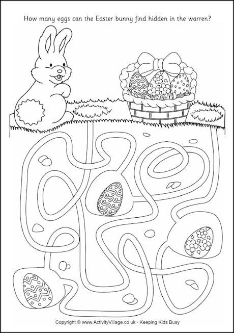 Engaging Easter maze puzzle designed for Spanish learners in Pre-K Cute Bunny Maze worksheet for Pre-K kids to enjoy during Easter
