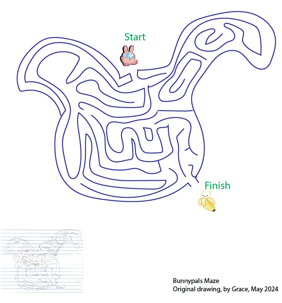 Easter-themed maze activity for young children to enjoy and learn Bunny maze worksheet designed for Pre-K Spanish learners during Easter celebrations