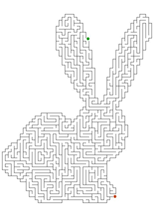 Engaging Easter maze worksheet featuring a playful bunny for young learners Bunny Maze worksheet designed for Pre-K kids to enjoy learning in Spanish during Easter