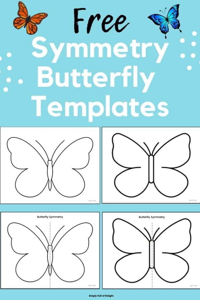 Colorful butterfly symmetry worksheet for first graders encouraging pattern matching and creativity