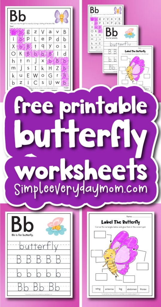 Fly, Butterfly, Fly! worksheet for Pre-K Geometry activities Colorful worksheet for tracing curved lines to help butterflies fly across the page