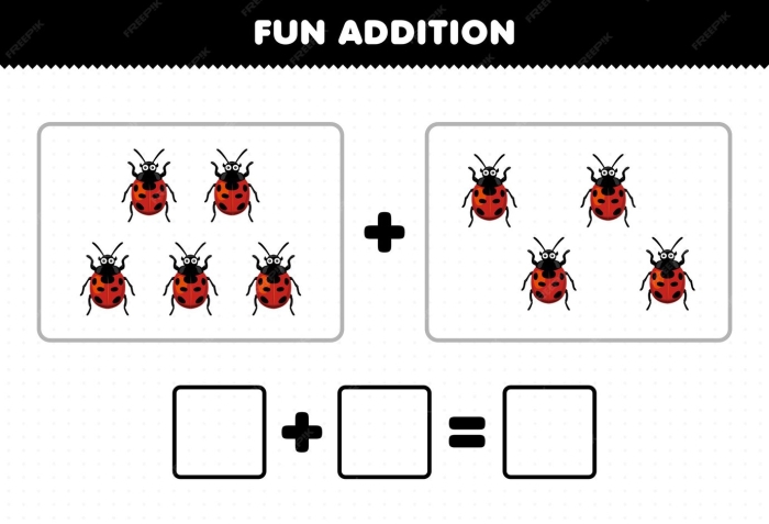 Engaging Buzzing Bugs Addition worksheet for Kindergarten students Colorful worksheet featuring buzzing bugs for addition practice