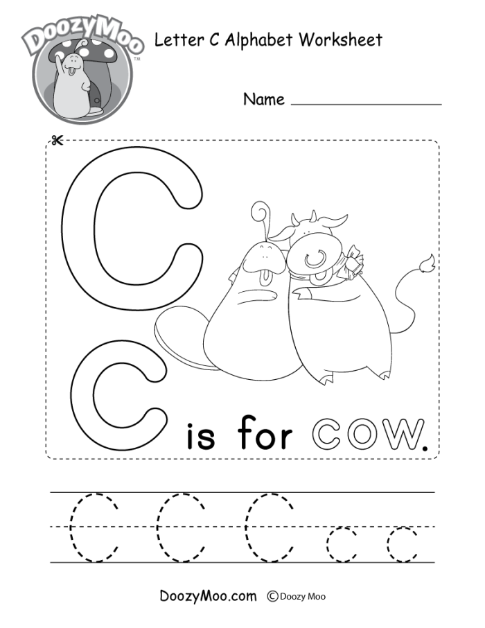 Engaging C Is For... worksheet for early alphabet learning and coloring fun Worksheet featuring fun activities for preschoolers to learn the letter C and its sounds