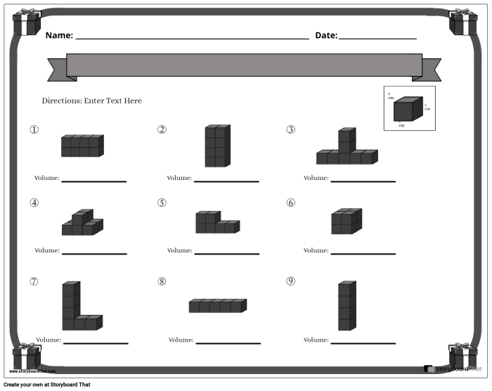 Calculating Volume Worksheet for 5th Grade Geometry Practice Fifth grade math worksheet focused on calculating the volume of various geometric shapes