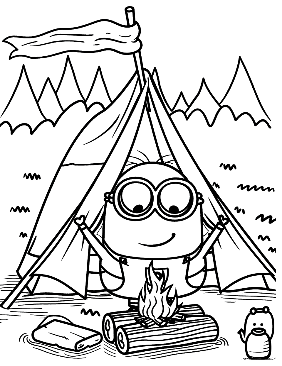Crazy Stories Camping Adventure Worksheet 11 for Teaching Fractions to Elementary Students Third grade students practice fractions and parts of speech with a camping adventure fill-in-the-blanks worksheet activity