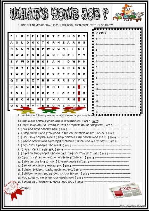 Second grade students search for job-related sight words in this engaging puzzle activity