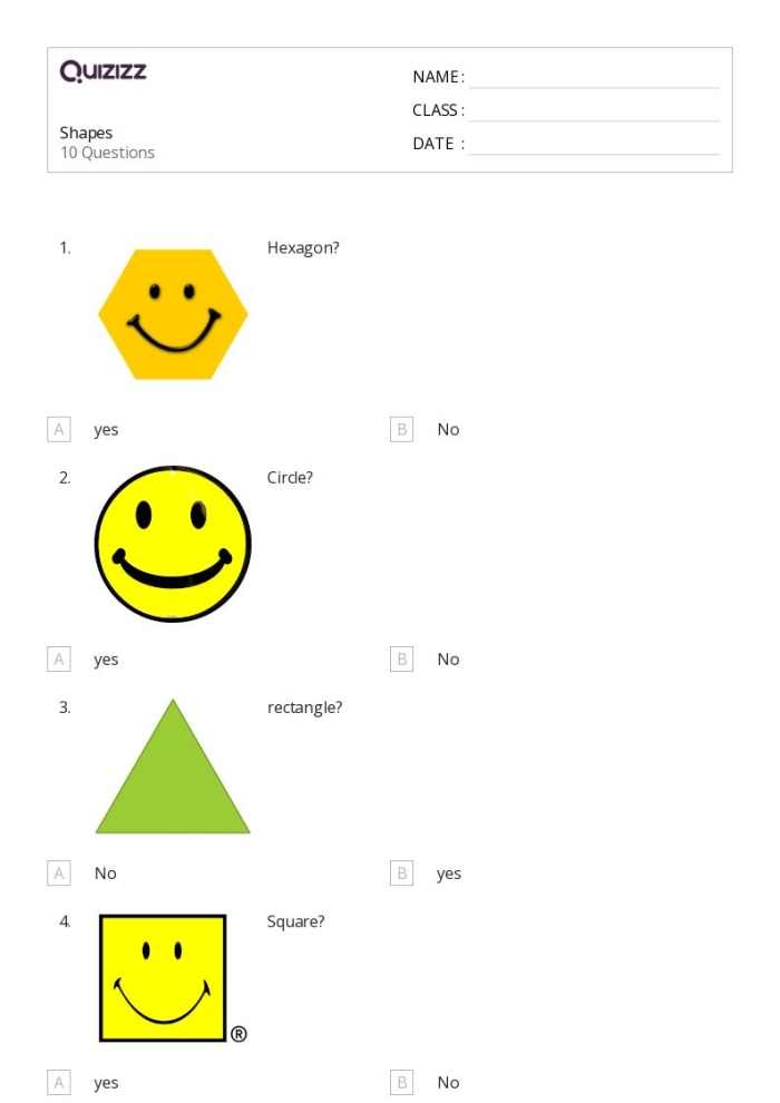 Third grade geometry worksheet showing polygon shapes sorted by their characteristics and properties