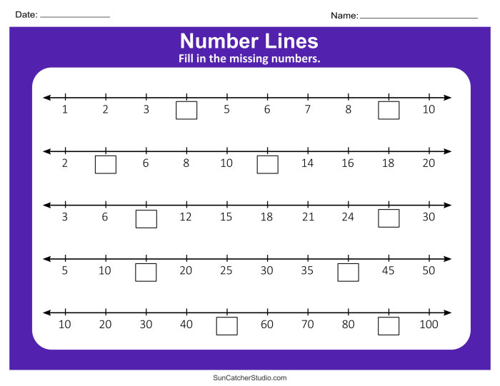 A colorful caterpillar worksheet featuring blank spaces for kindergarten students to fill in the missing numbers five through ten.