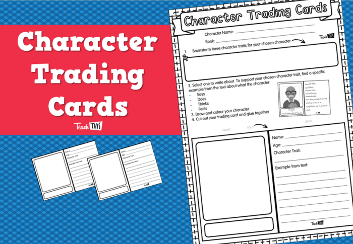 Engaging activity to enhance critical thinking about character archetypes in novels Character Archetype Trading Cards worksheet for sixth-grade students to explore literary figures