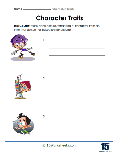 Character Traits Worksheet for Second Grade: The Princess and the Pea Worksheet featuring character traits analysis for "The Princess and the Pea" story