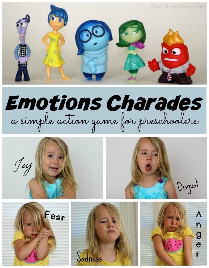 Kindergarten students engage in a Charades with Emotions worksheet, showcasing their understanding of feelings. Fun Charades activity for children to explore and express emotions through play.