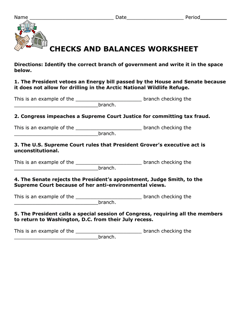 Fourth grade student completing a checks and balances government worksheet with word search and quiz activities