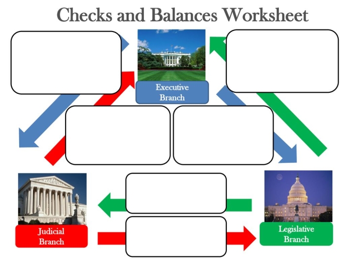 Fourth grade checks and balances system worksheet with a word search and quiz for government studies