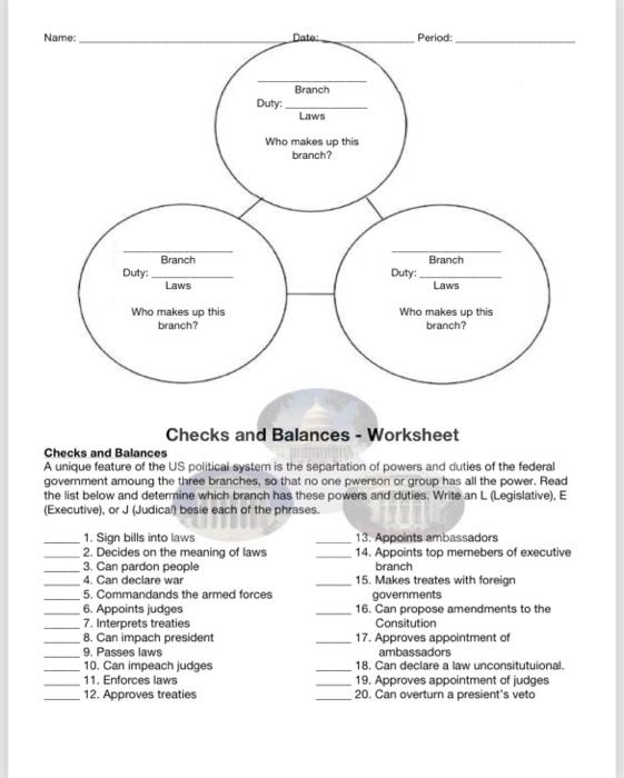 Fourth grade student completing a checks and balances system word search and quiz worksheet