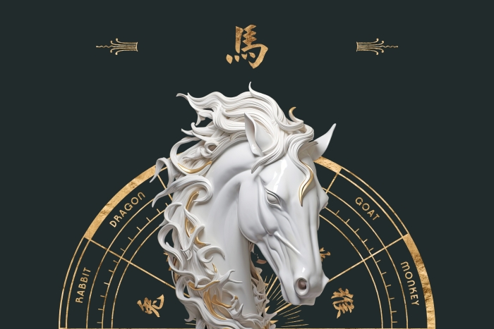 Colorful Chinese zodiac mask representing the Year of the Horse for kids to celebrate
