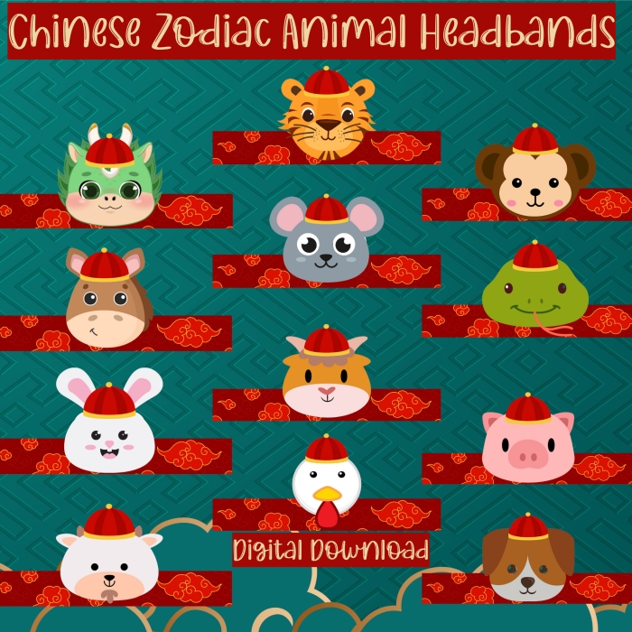 Chinese zodiac mask for the Year of the Horse designed for Pre-K students