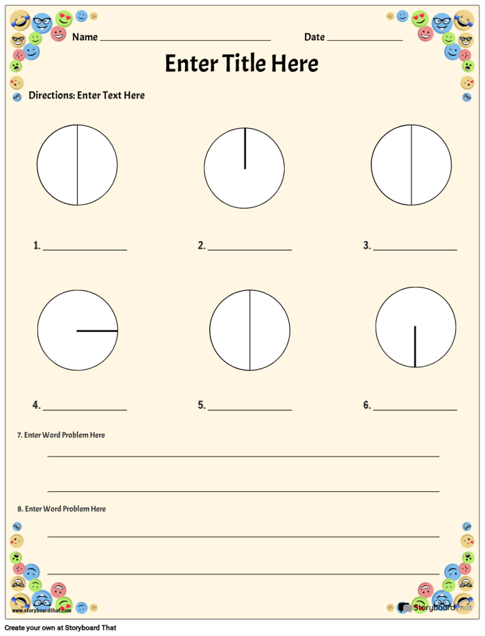 Fifth grade math worksheet featuring geometry problems about the area and circumference of cookie-shaped circles