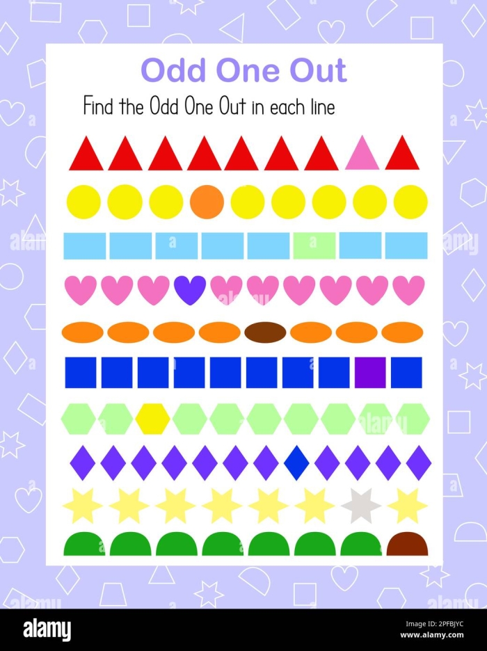 Worksheet demonstrating how to draw a circle and an ellipse without a compass for fourth graders