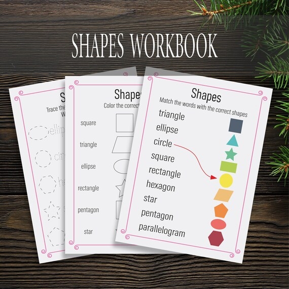 Worksheet featuring a drawing trick to distinguish between a circle and an ellipse for fourth graders