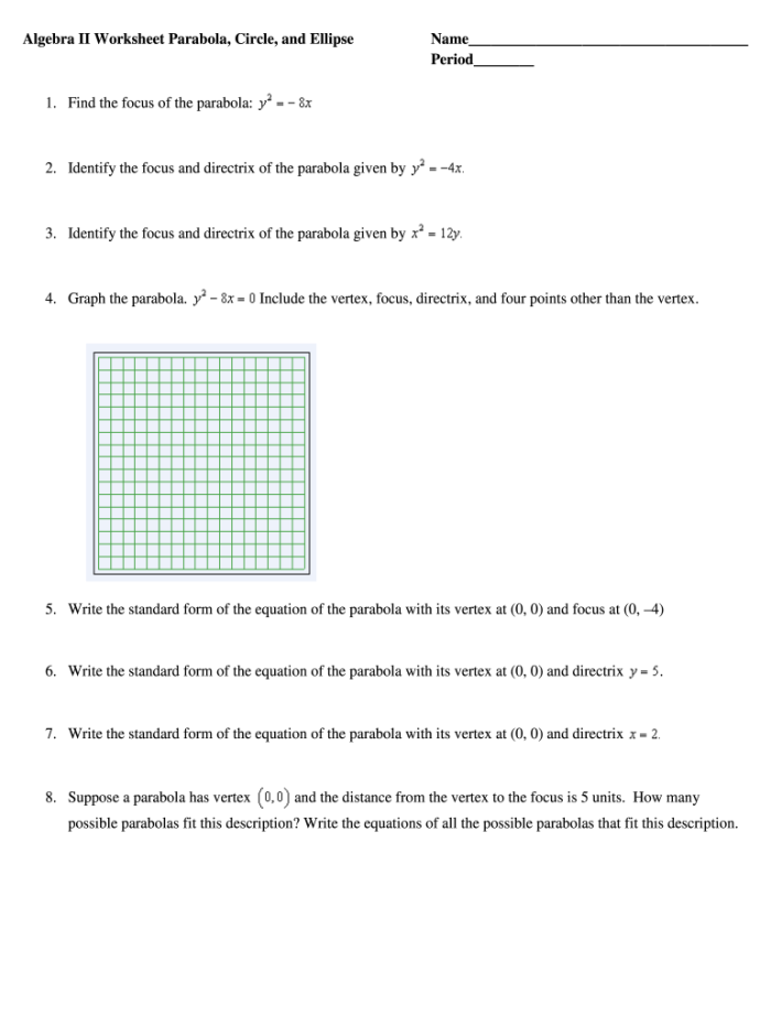 Worksheet demonstrating the difference between a circle and an ellipse for fourth graders