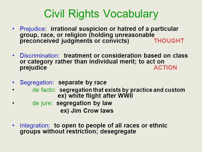 Civil Rights Vocabulary Word Study for Elementary Learners Fifth grade students learning civil rights movement vocabulary terms and definitions for a grammar worksheet