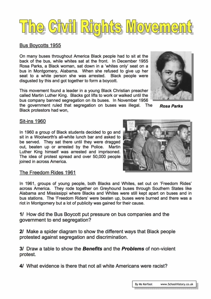 Civil Rights Movement Word Find Activity for Grade 3 Worksheet 21 Third grade students solve a word search puzzle featuring terms from the American civil rights movement.
