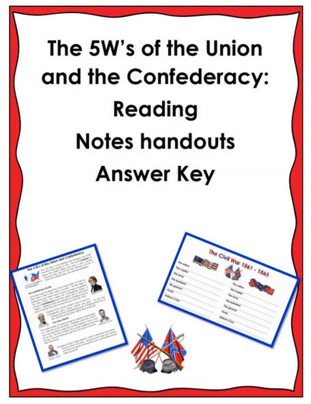 Sixth grade students fill out a graphic organizer worksheet detailing dates and leaders of American Civil War battles