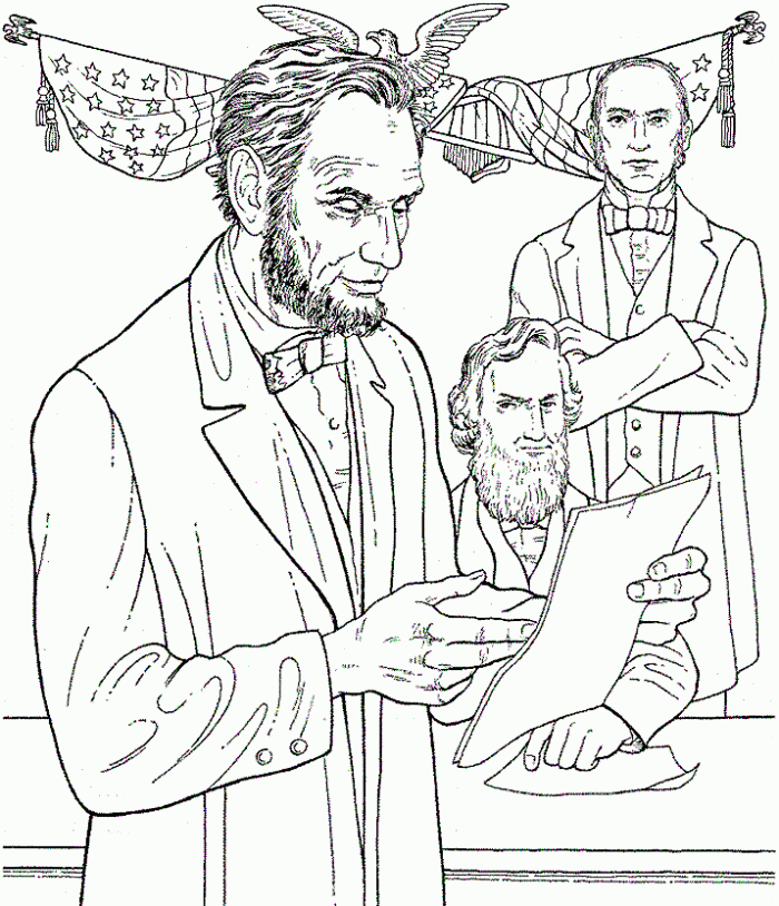 Civil War themed coloring worksheet featuring soldiers from both sides ready to be colored