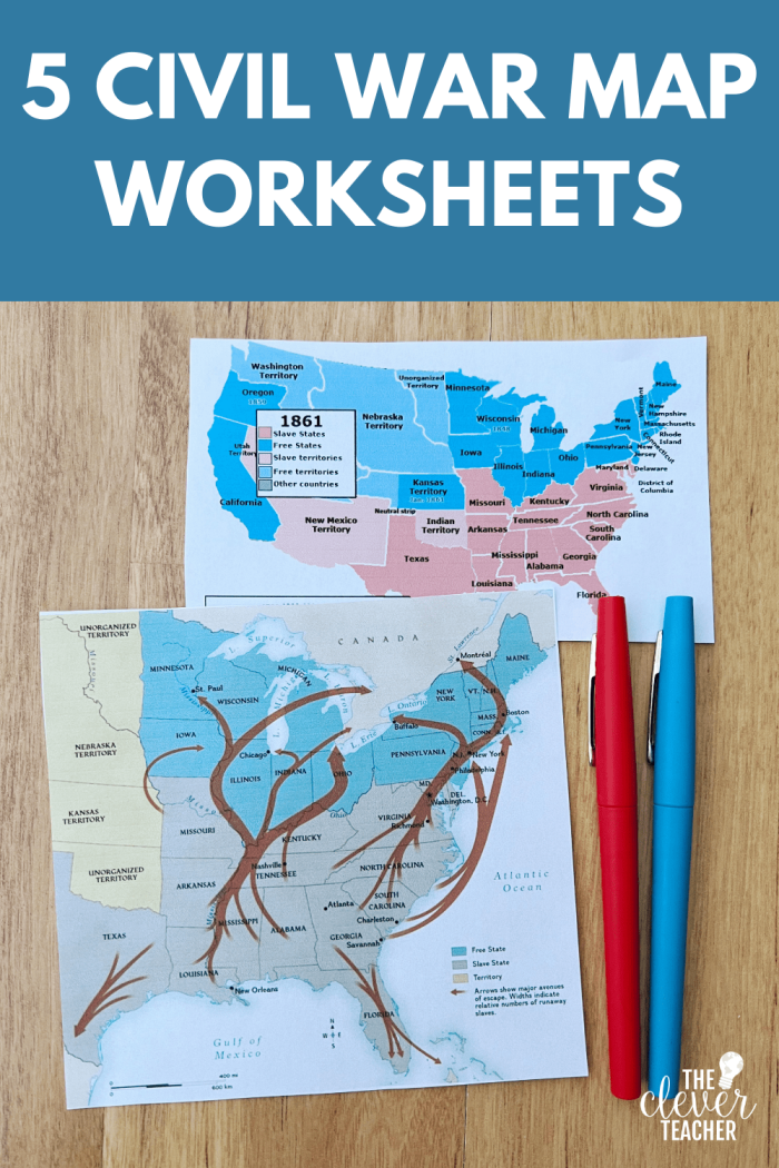 Engaging Civil War Quiz worksheet designed to test reading comprehension skills Civil War Quiz worksheet for middle school students focusing on key historical figures and locations