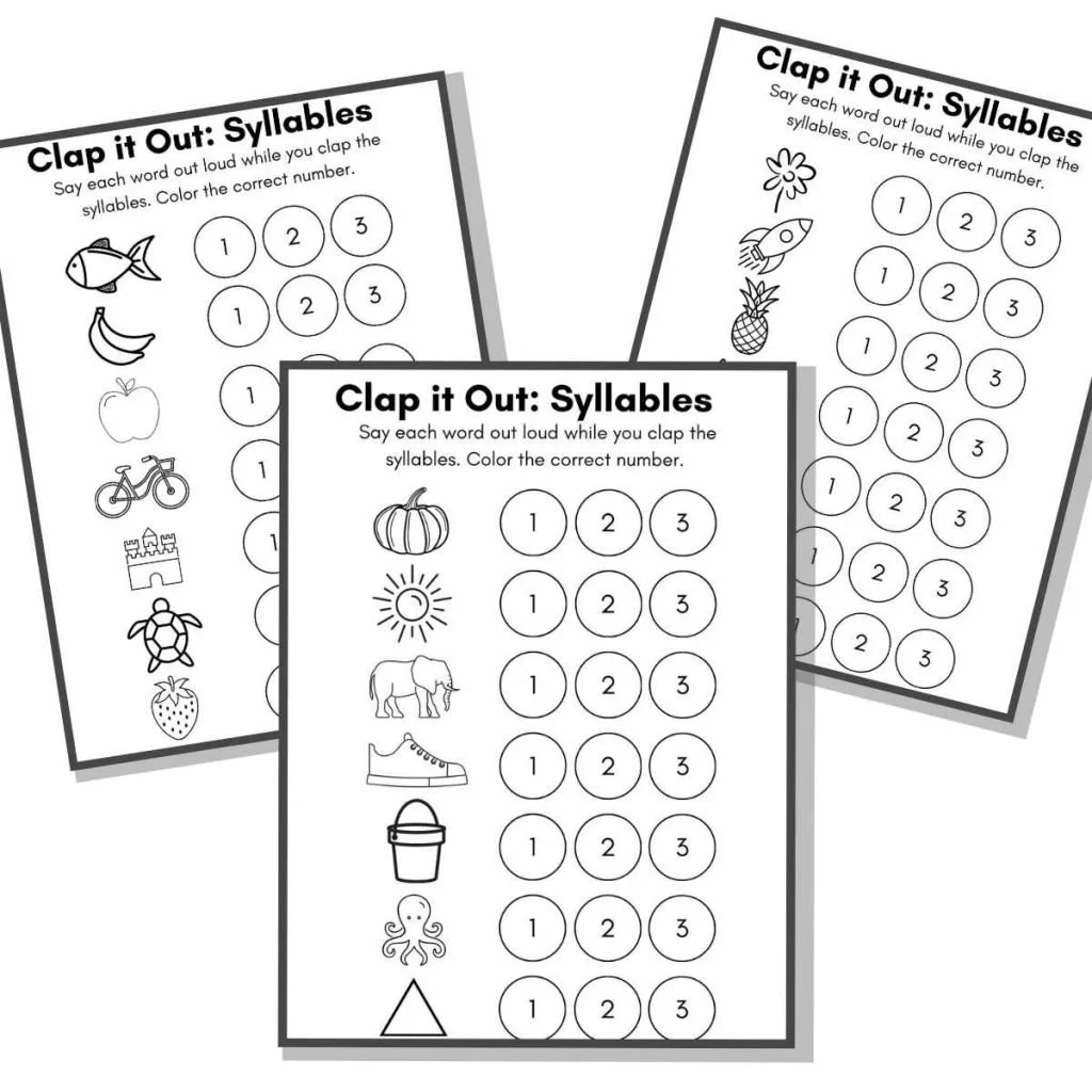 Clapping syllables activity for first graders featuring months of the year