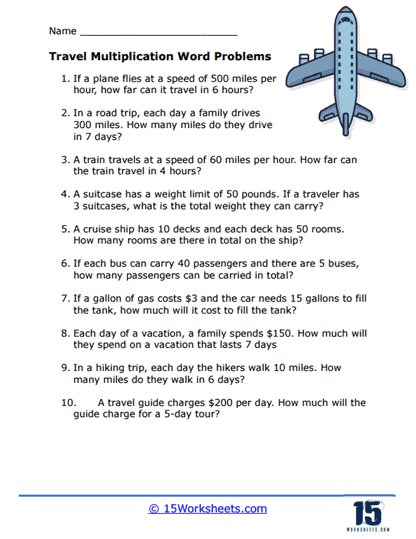 Classroom Math Multiplication Word Problems Exercise 25 for Fourth Grade Measurement Fourth grade students solving multiplication word problems with two-digit numbers on a math worksheet
