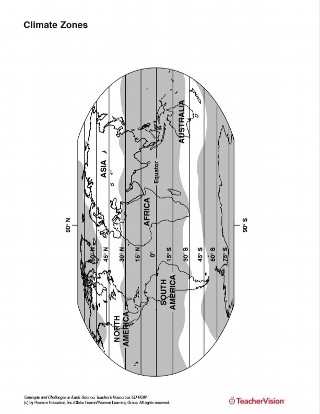 Educational activity on understanding climate maps and their significance Climate Map worksheet for fourth graders focused on Africa's climate zones