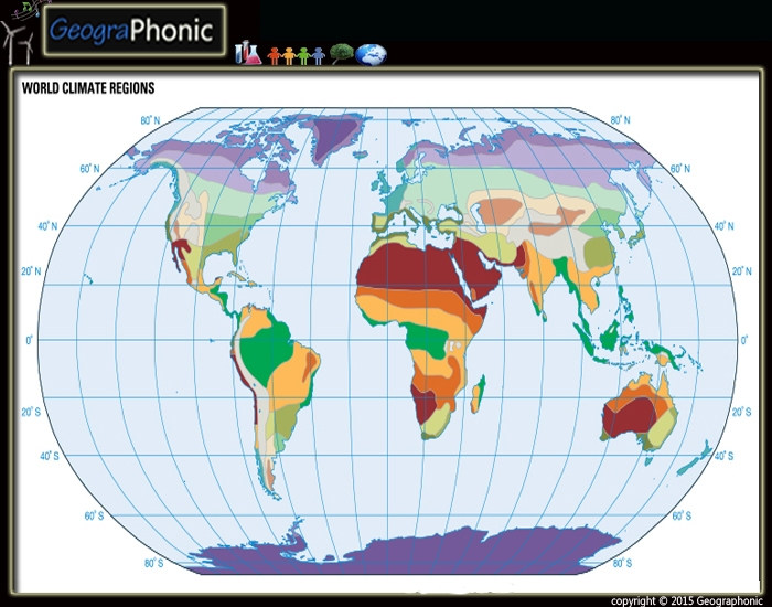 Ratios and Proportions worksheet for Fourth Grade Detailed worksheet illustrating the climate of Africa for fourth graders to learn about climate maps. Educational resource for understanding climate maps in the context of ratios and proportions.