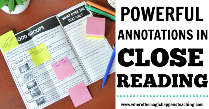 Engaging chocolate-themed exercise for learning close reading and annotations Close Reading Annotations worksheet featuring a chocolate theme for fourth-grade students