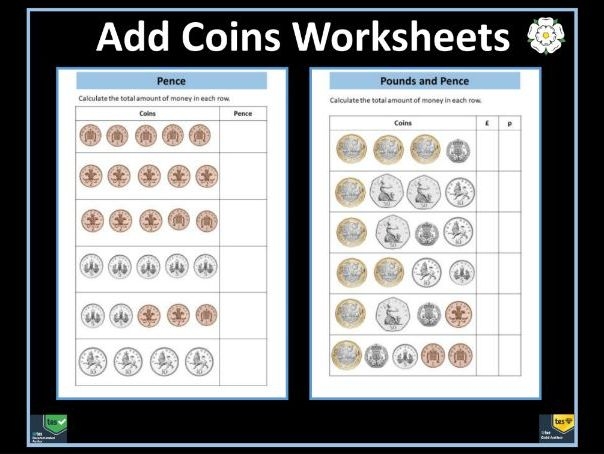 Coin and Dollar Addition Worksheet for Second Grade Money Practice 22 Second grade math worksheet featuring practice problems for adding different dollar bills and coin combinations